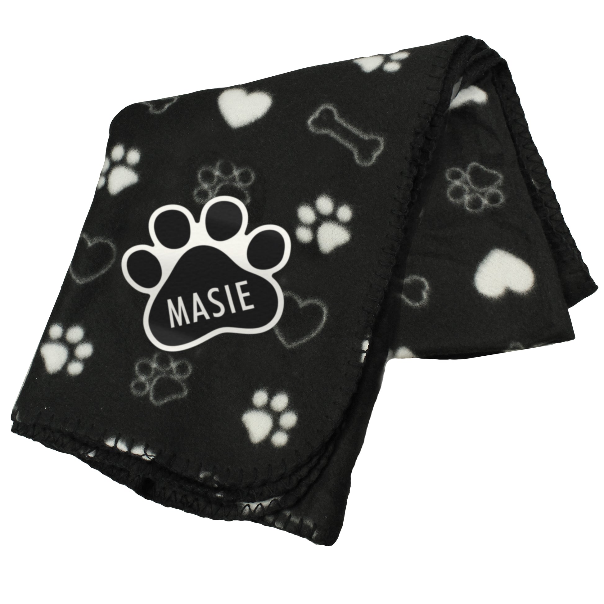 Personalised Dog Paw Print Fleece Blanket - image 5
