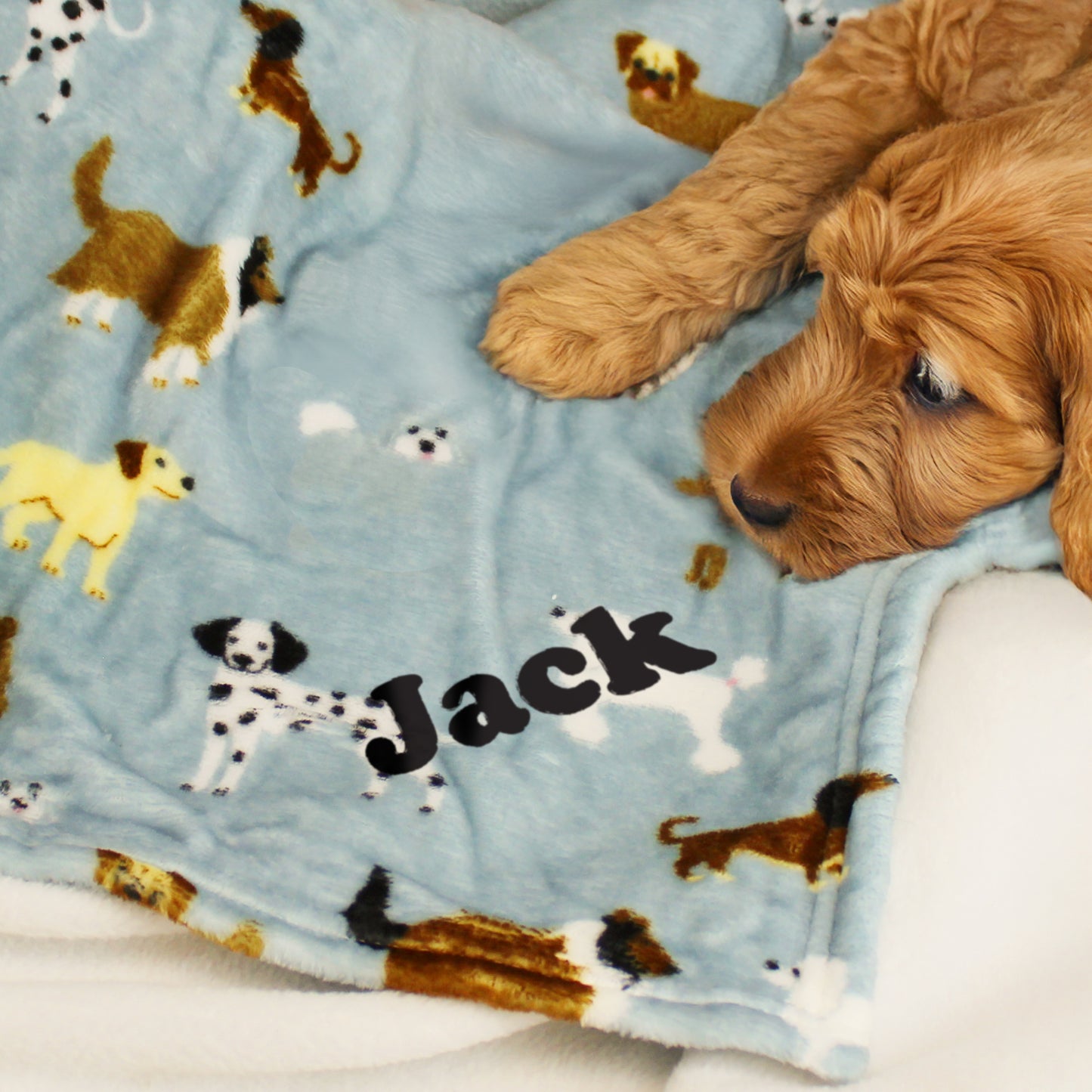 Personalised Dog Paw Print Fleece Blanket - image 7