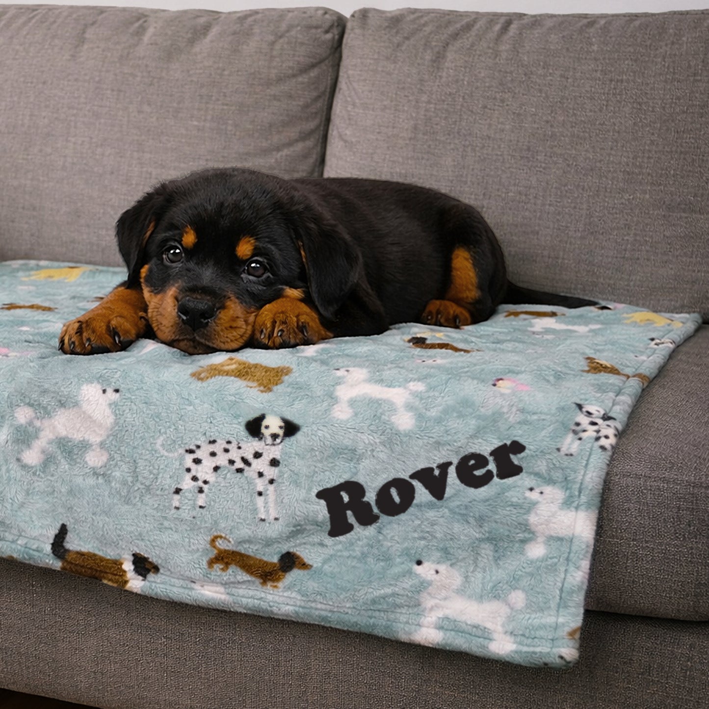 Personalised Dog Paw Print Fleece Blanket - image 8