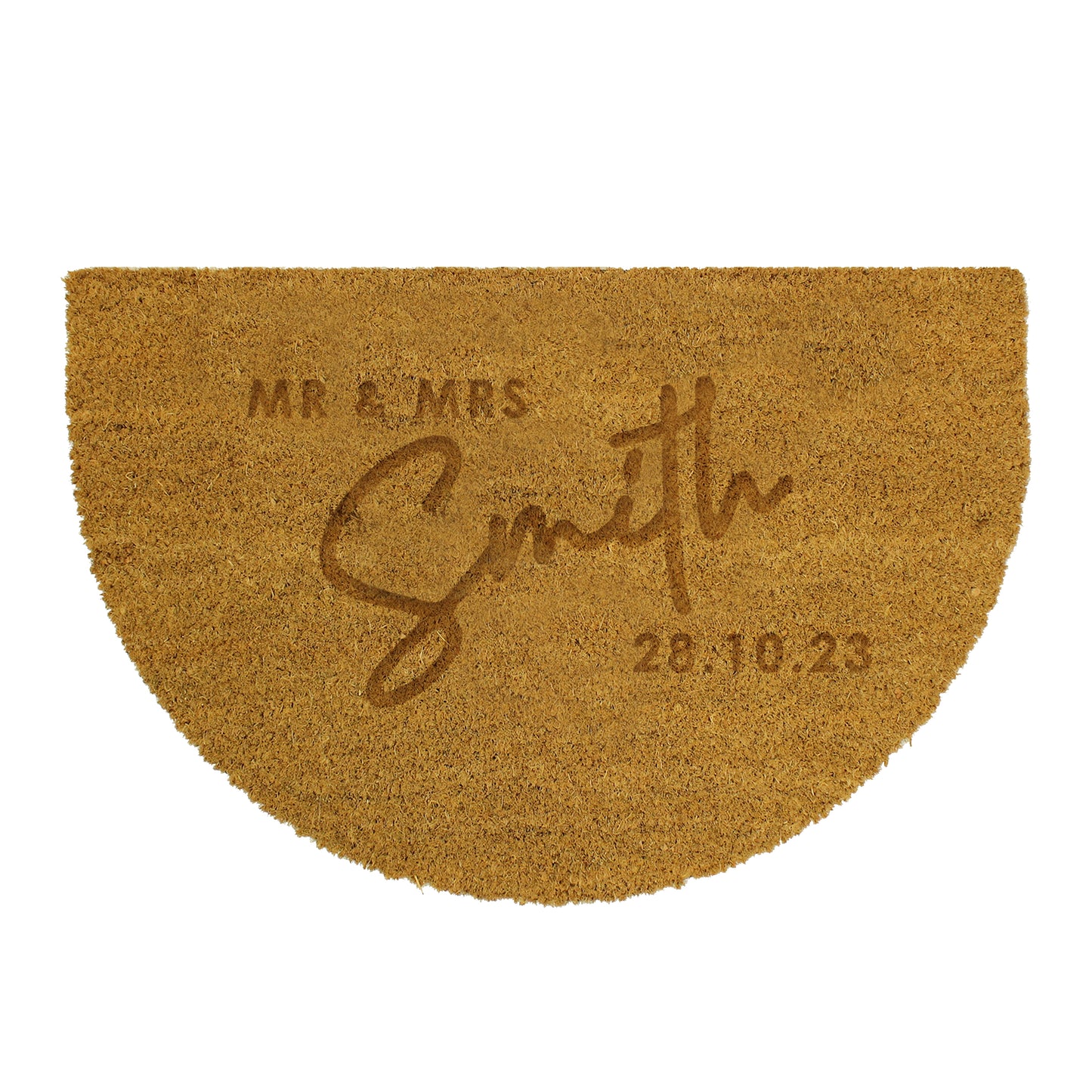 Personalised Couples Half Moon Indoor Doormat - image 5