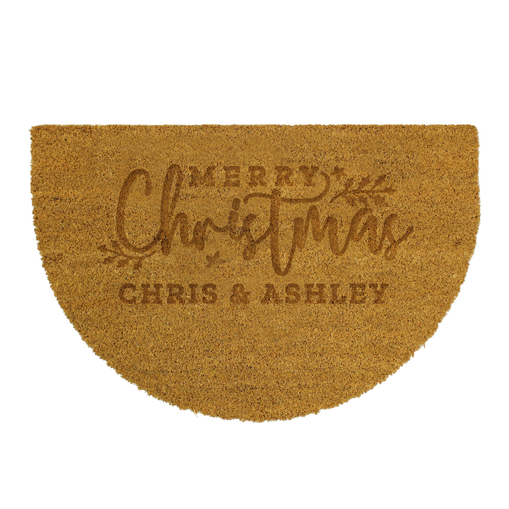 Personalised Christmas Half Moon Indoor Doormat - image 5