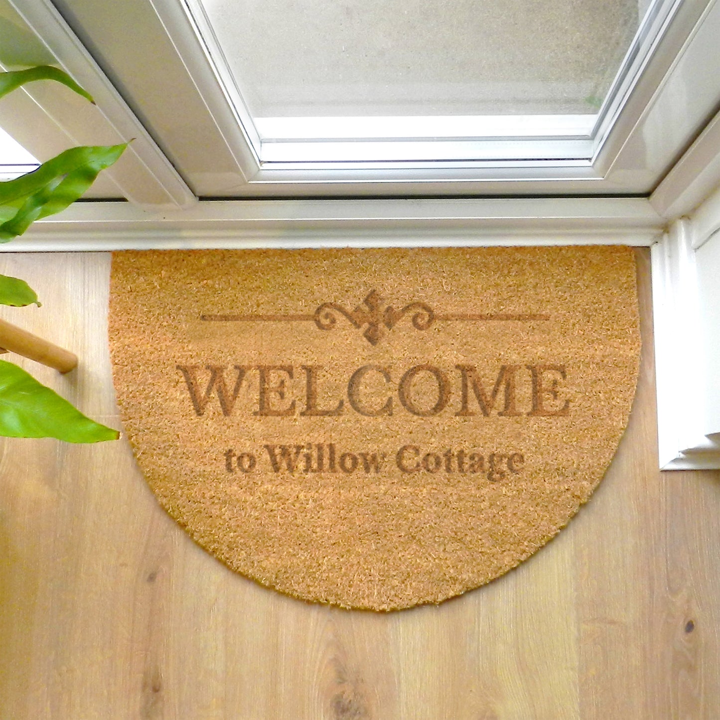 Personalised Ornate Half Moon Indoor Doormat - image 4
