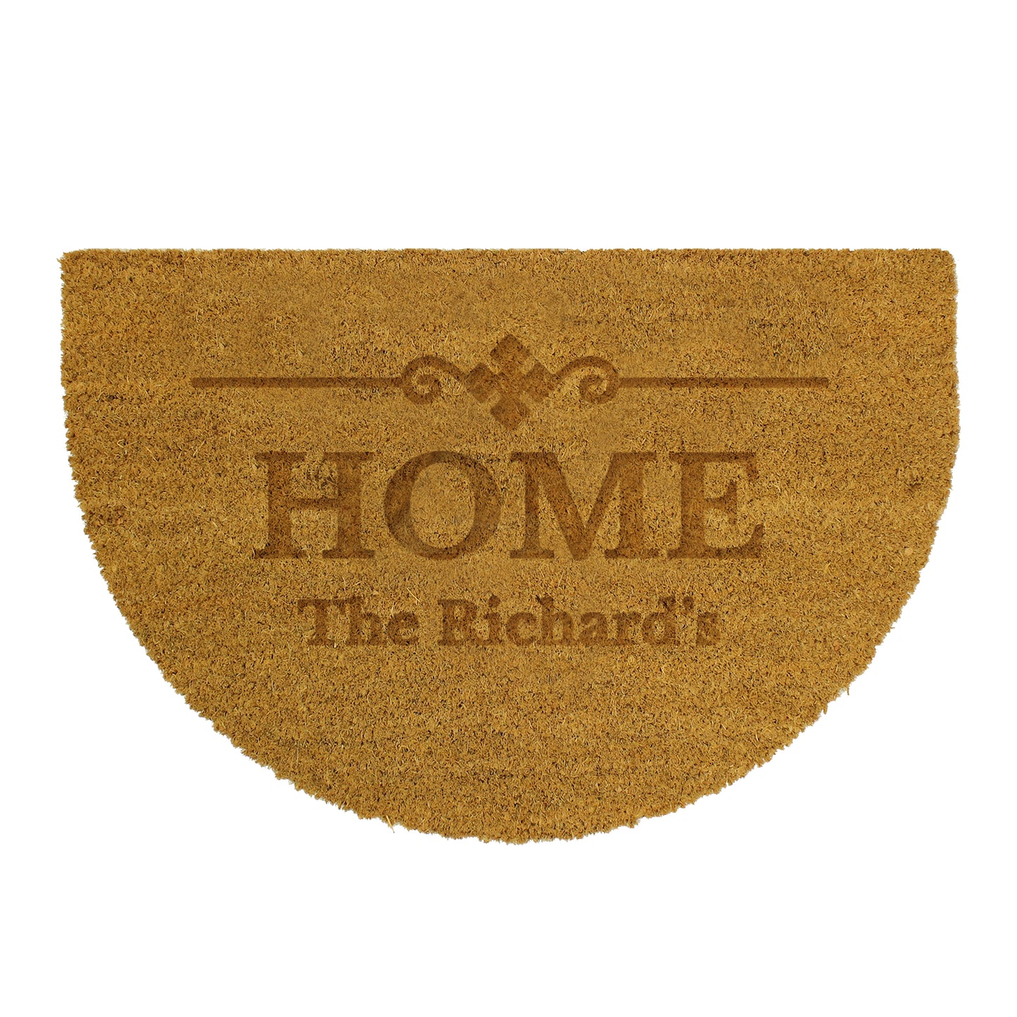 Personalised Ornate Half Moon Indoor Doormat - image 5