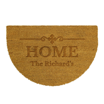 Personalised Ornate Half Moon Indoor Doormat - image 5