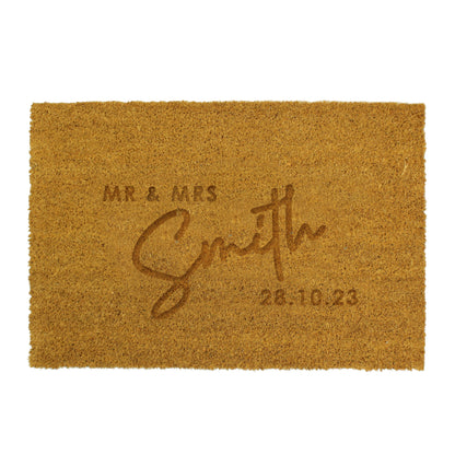 Personalised Couples Rectangle Indoor Doormat - image 5