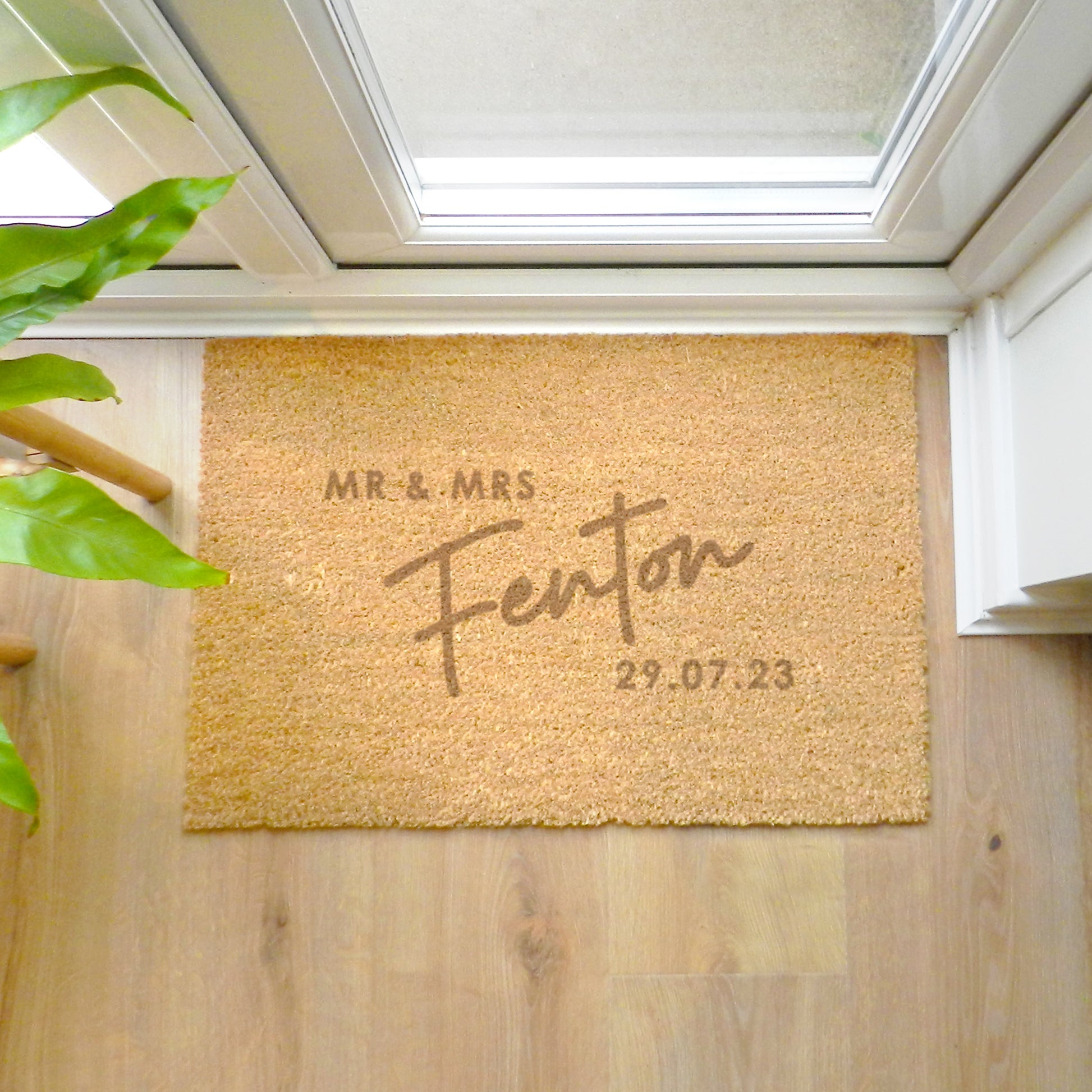 Personalised Couples Rectangle Indoor Doormat - image 6