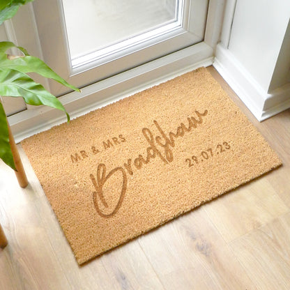 Personalised Couples Rectangle Indoor Doormat - image 7