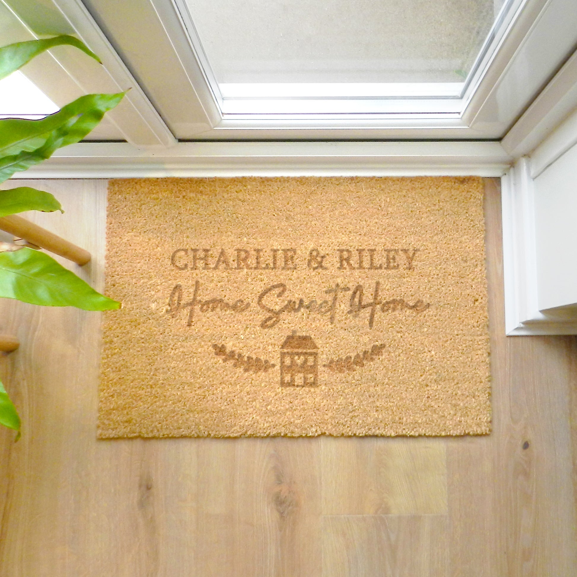 Personalised Home Sweet Home Rectangle Indoor Doormat from Heartfelt Gifts