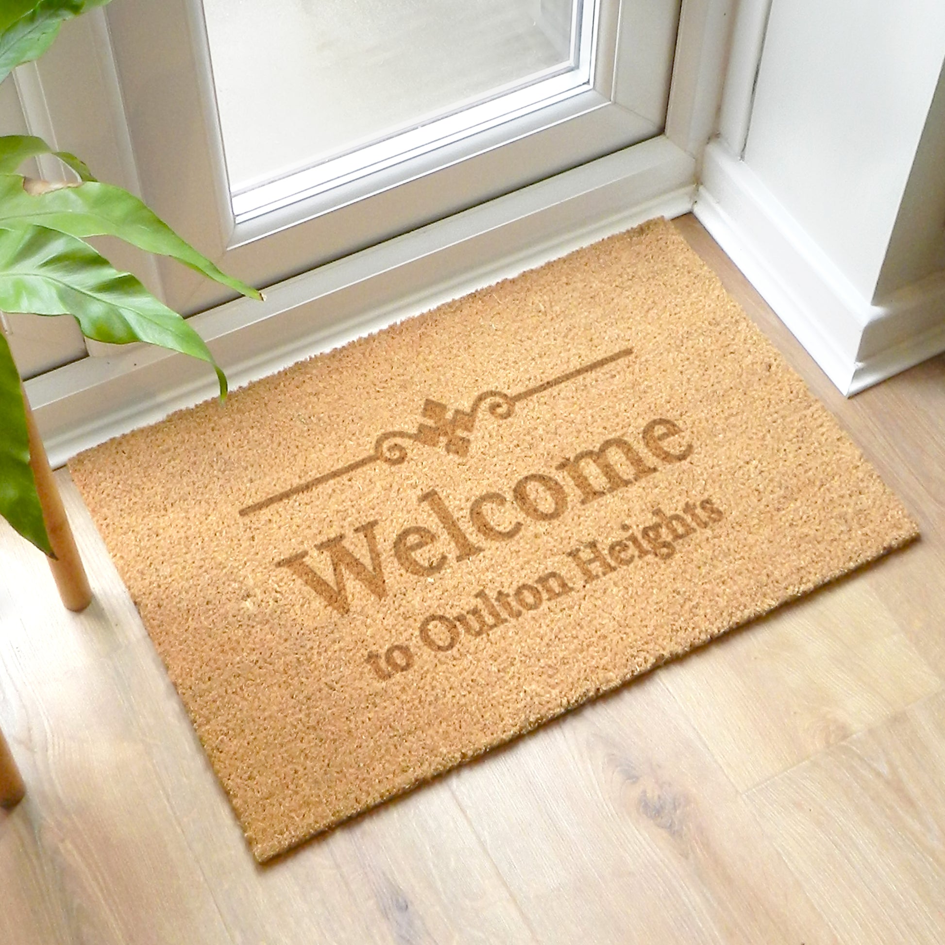 Personalised Ornate Rectangle Indoor Doormat from Heartfelt Gifts