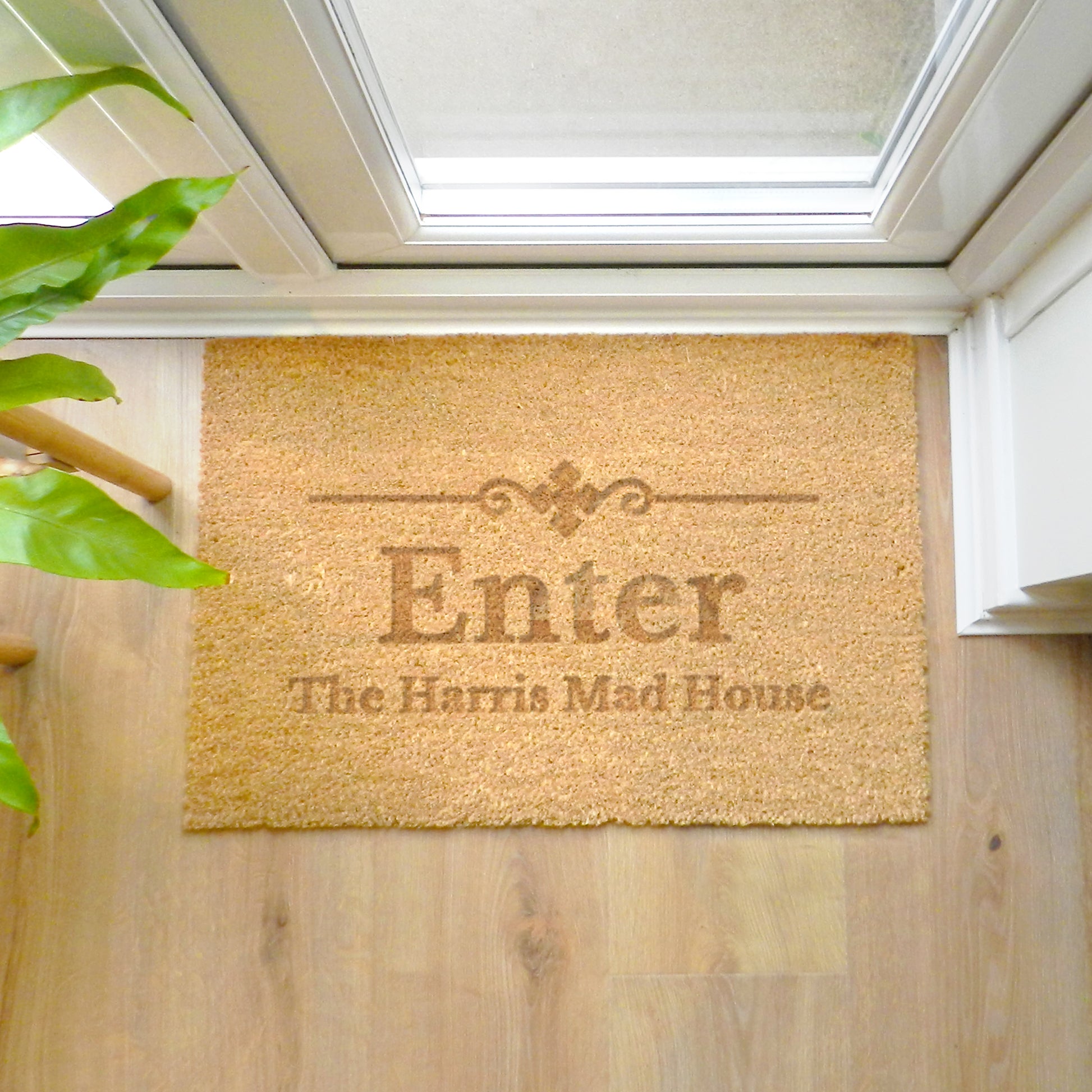 Personalised Ornate Rectangle Indoor Doormat - image 4
