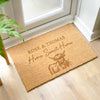 Personalised Highland Cow Doormat – New Home & Housewarming Gift