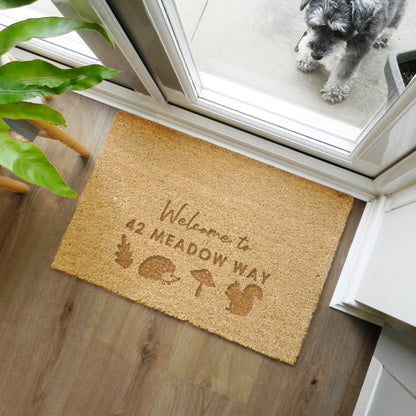 Personalised Autumnal Rectangle Doormat – Autumn Housewarming Seasonal Gift - image 2