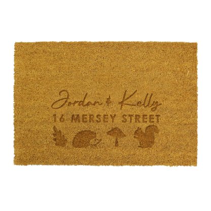 Personalised Autumnal Rectangle Doormat – Autumn Housewarming Seasonal Gift - image 4
