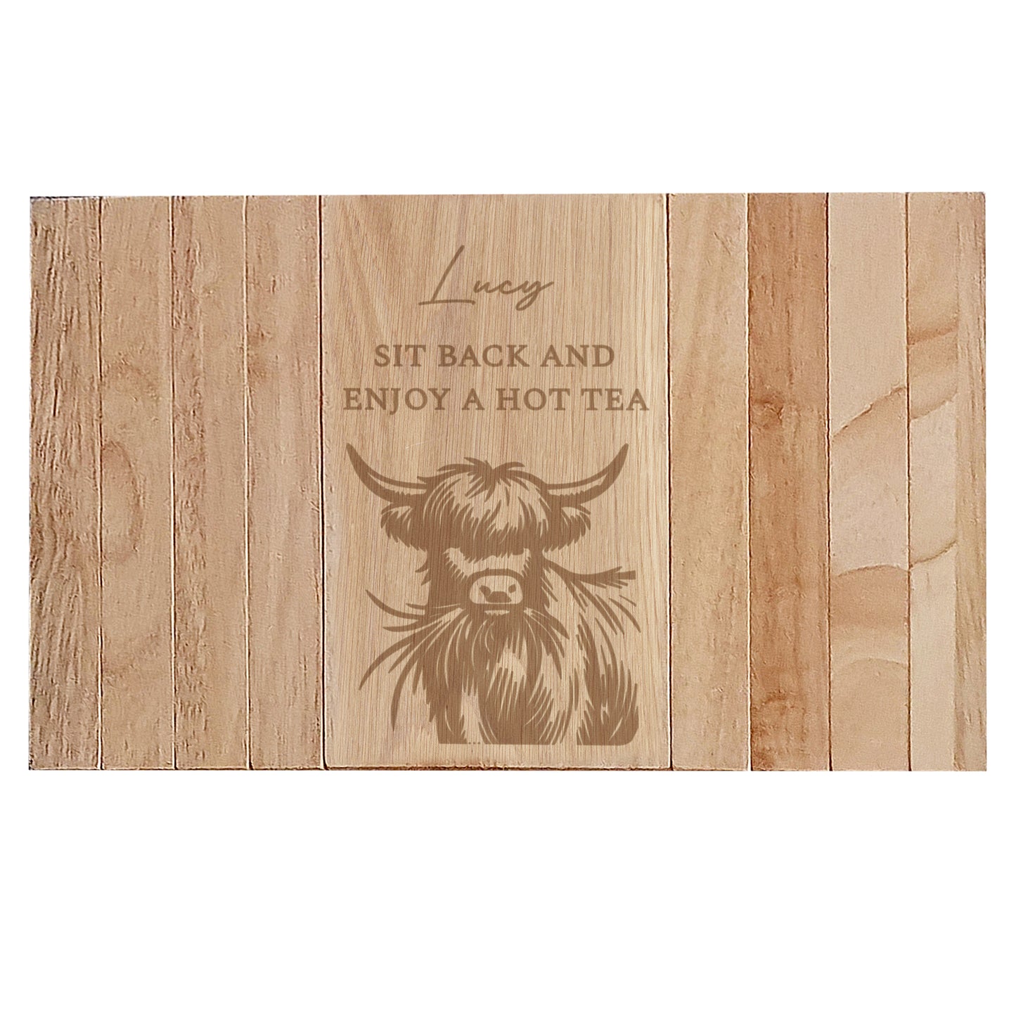 Personalised Highland Cow Sofa Tray - image 5