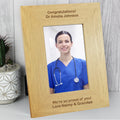 Personalised Long Message 6x4 Oak Finish Photo Frame from Heartfelt Gifts