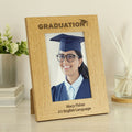 Personalised Graduation 6x4 Oak Finish Photo Frame from Heartfelt Gifts