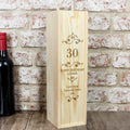 Personalised Elegant Number Wooden Wine Bottle Box from Heartfelt Gifts