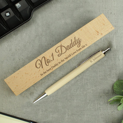 Personalised Any Message Wooden Pen & Box from Heartfelt Gifts
