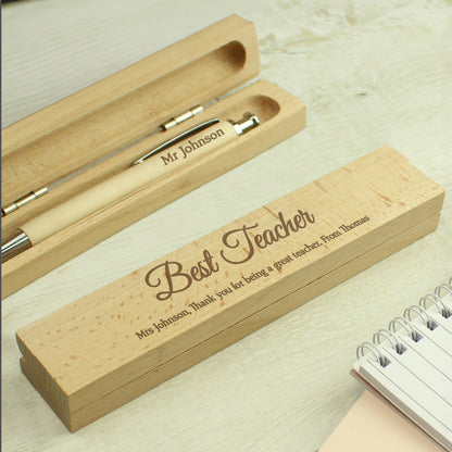 Personalised Any Message Wooden Pen & Box - image 3
