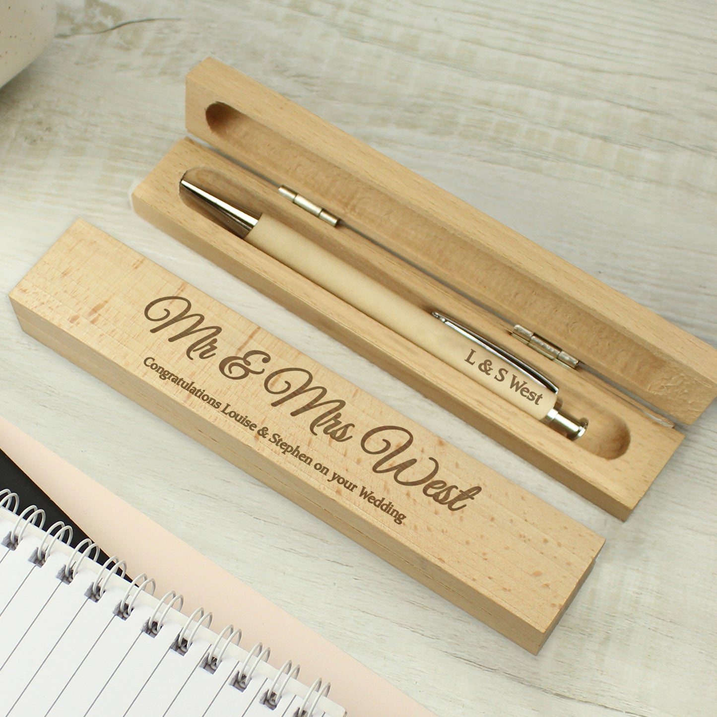 Personalised Any Message Wooden Pen & Box - image 6