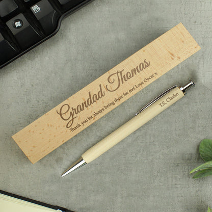 Personalised Any Message Wooden Pen & Box - image 7