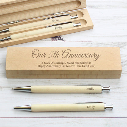 Personalised Any Message Wooden Pen & Box - image 9