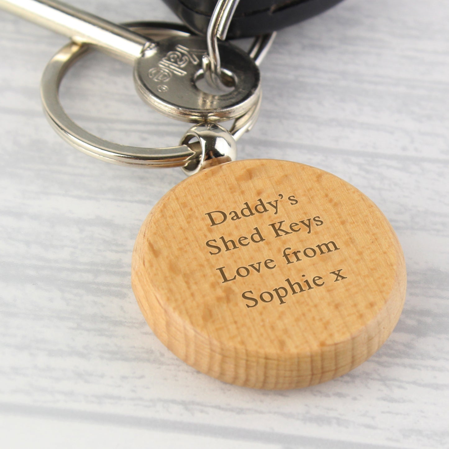 Personalised Wooden Keyring - image 6