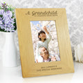Personalised A Grandchild Is A Blessing 6x4 Oak Finish Photo Frame from Heartfelt Gifts