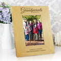 Personalised The Best Grandparents 6x4 Oak Finish Photo Frame from Heartfelt Gifts
