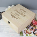 Personalised Floral Engraved Keepsake Box from Heartfelt Gifts