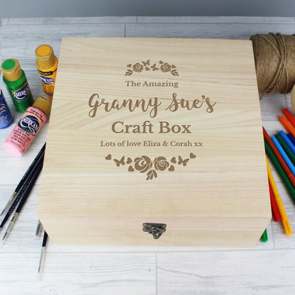 Personalised Floral Engraved Keepsake Box - image 8