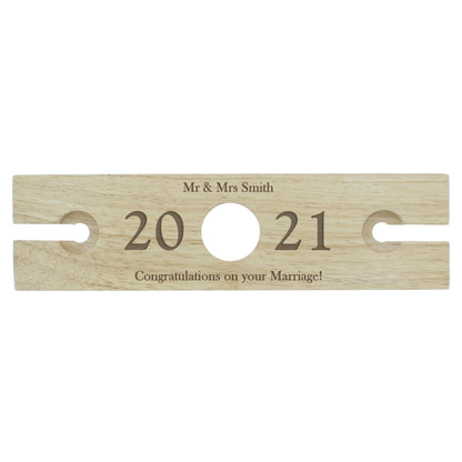 Personalised 'Year' Wine Glass & Bottle Holder - image 2