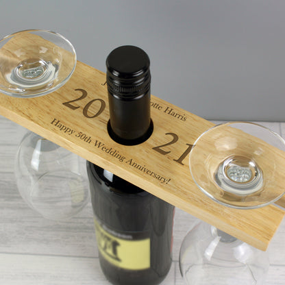 Personalised 'Year' Wine Glass & Bottle Holder - image 4