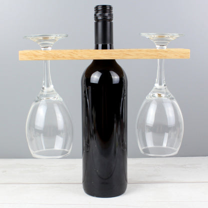 Personalised 'Initials' Wine Glass & Bottle Holder - image 4