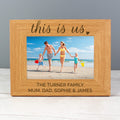 Personalised 'This Is Us' 6x4 Landscape Wooden Photo Frame from Heartfelt Gifts