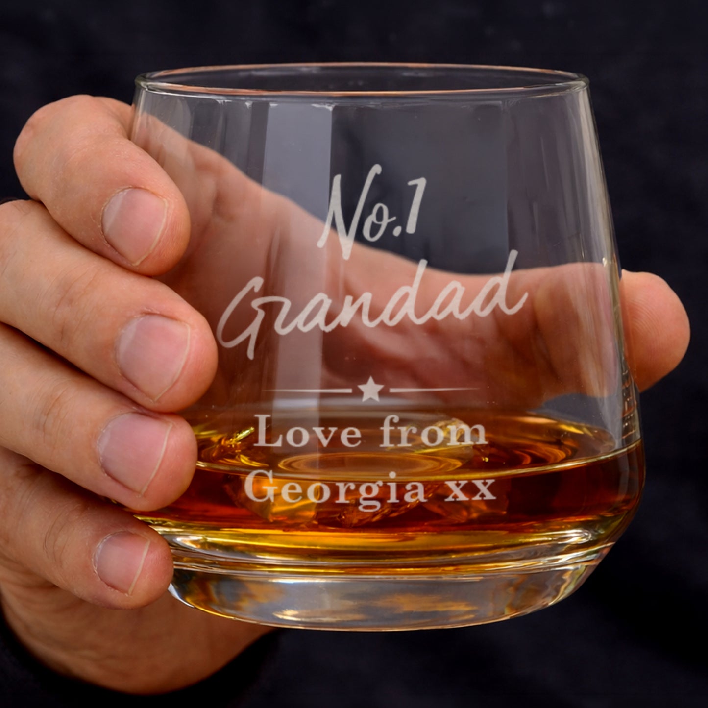 Personalised No.1 Cooling Stones & Glass Set - image 2