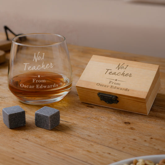 Personalised No.1 Cooling Stones & Glass Set - image 4