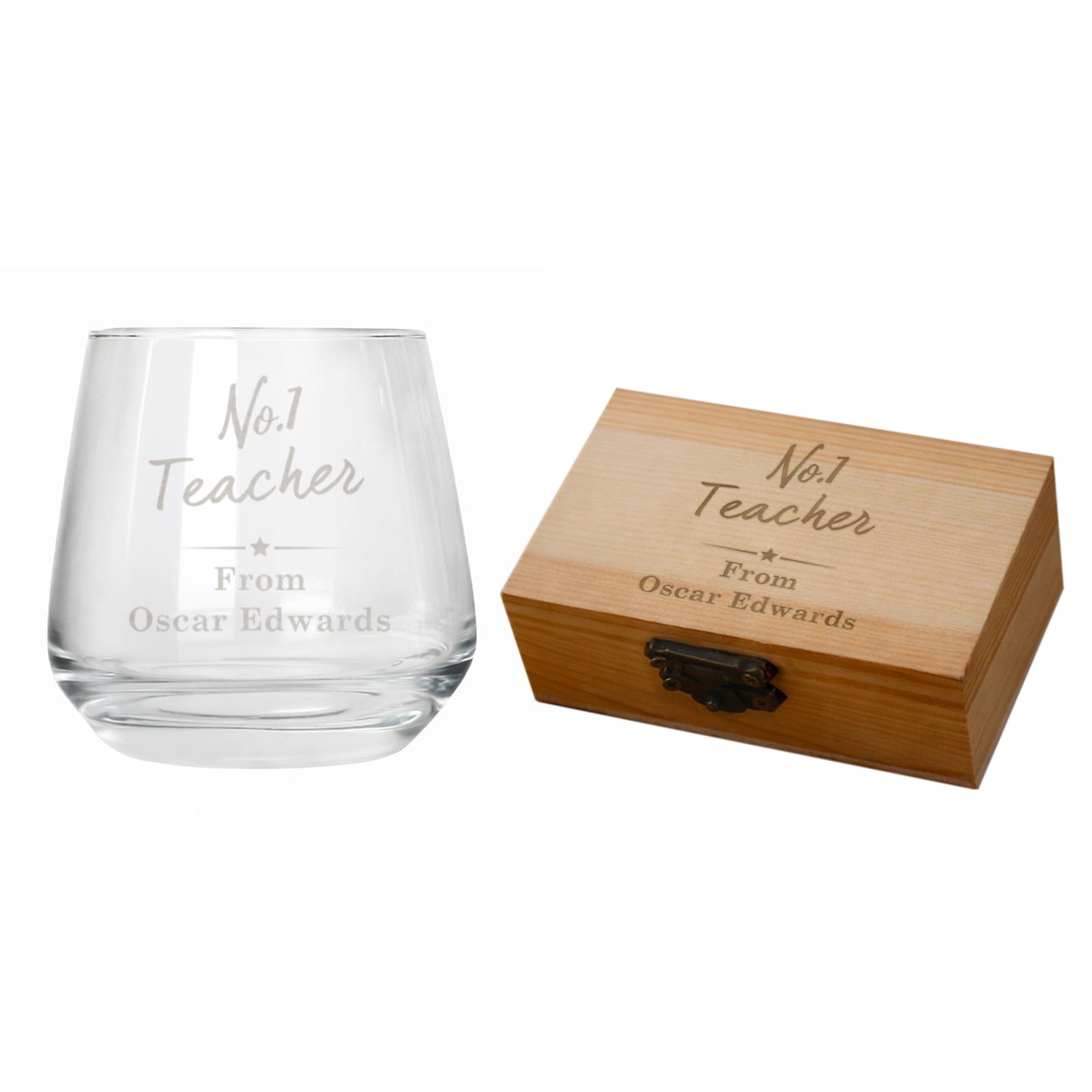 Personalised No.1 Cooling Stones & Glass Set - image 5