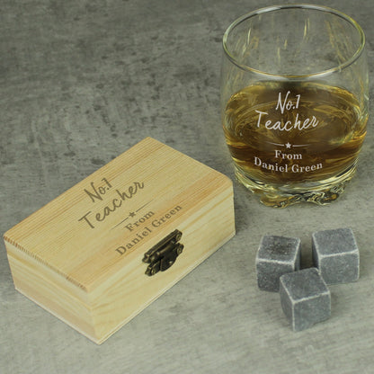 Personalised No.1 Cooling Stones & Glass Set - image 7