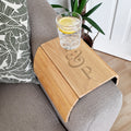 Personalised Initials Wooden Sofa Tray from Heartfelt Gifts