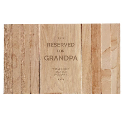 Personalised Reserved For Wooden Sofa Tray - image 2