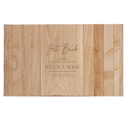 Personalised Classic Wooden Sofa Tray - image 2