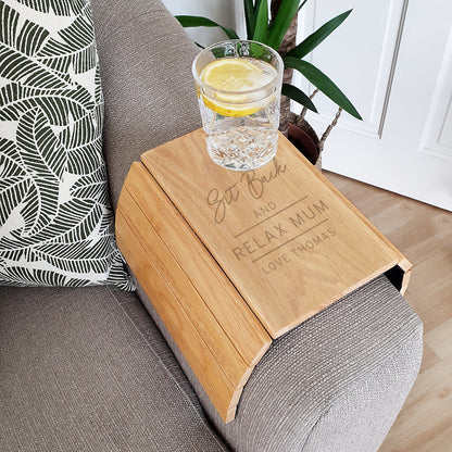 Personalised Classic Wooden Sofa Tray - image 7