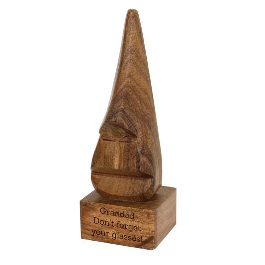 Personalised Wooden Nose-Shaped Glasses Holder - image 2