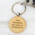 Personalised This...Belongs To Wooden Keyring from Heartfelt Gifts