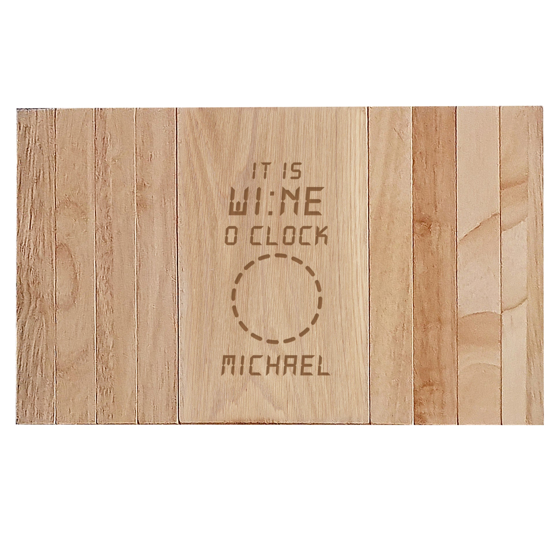 Personalised Its Wine O'Clock Wooden Sofa Tray - image 2