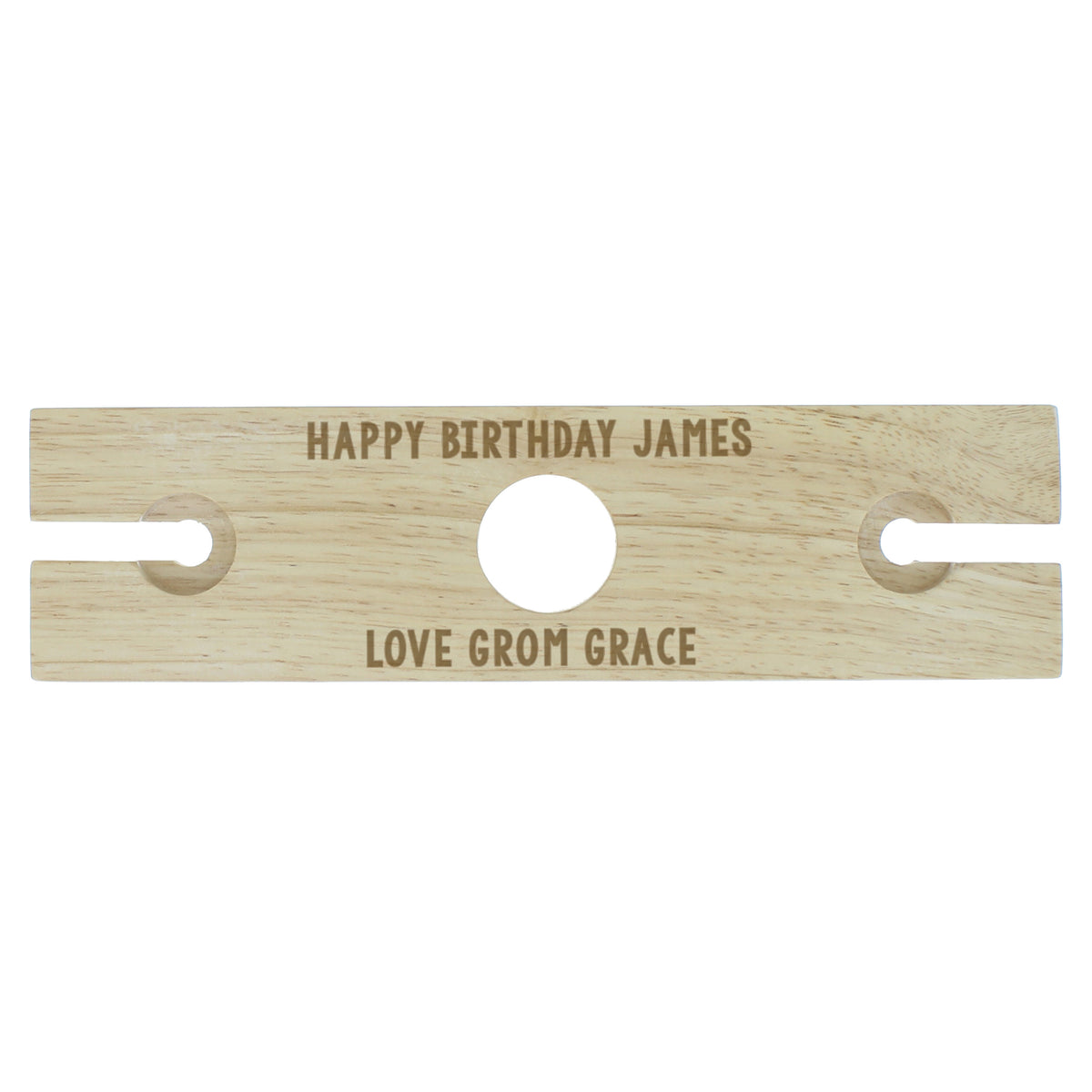 Personalised Free Text Wine Glass & Bottle Holder - image 2