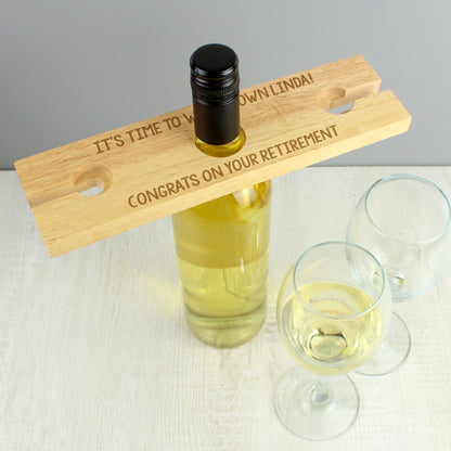 Personalised Free Text Wine Glass & Bottle Holder - image 3