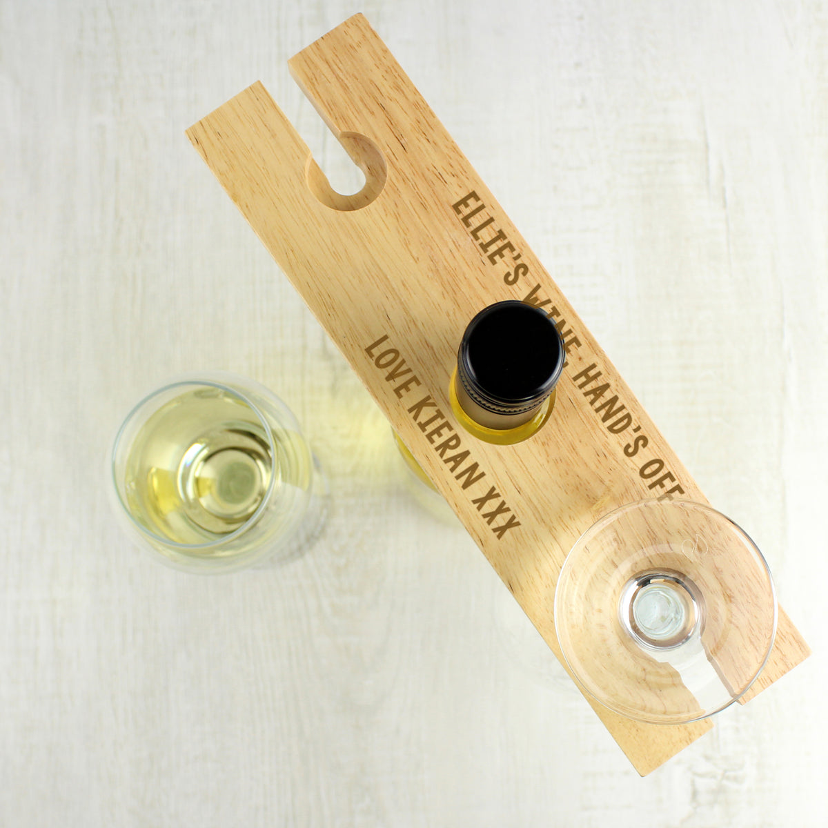 Personalised Free Text Wine Glass & Bottle Holder - image 4