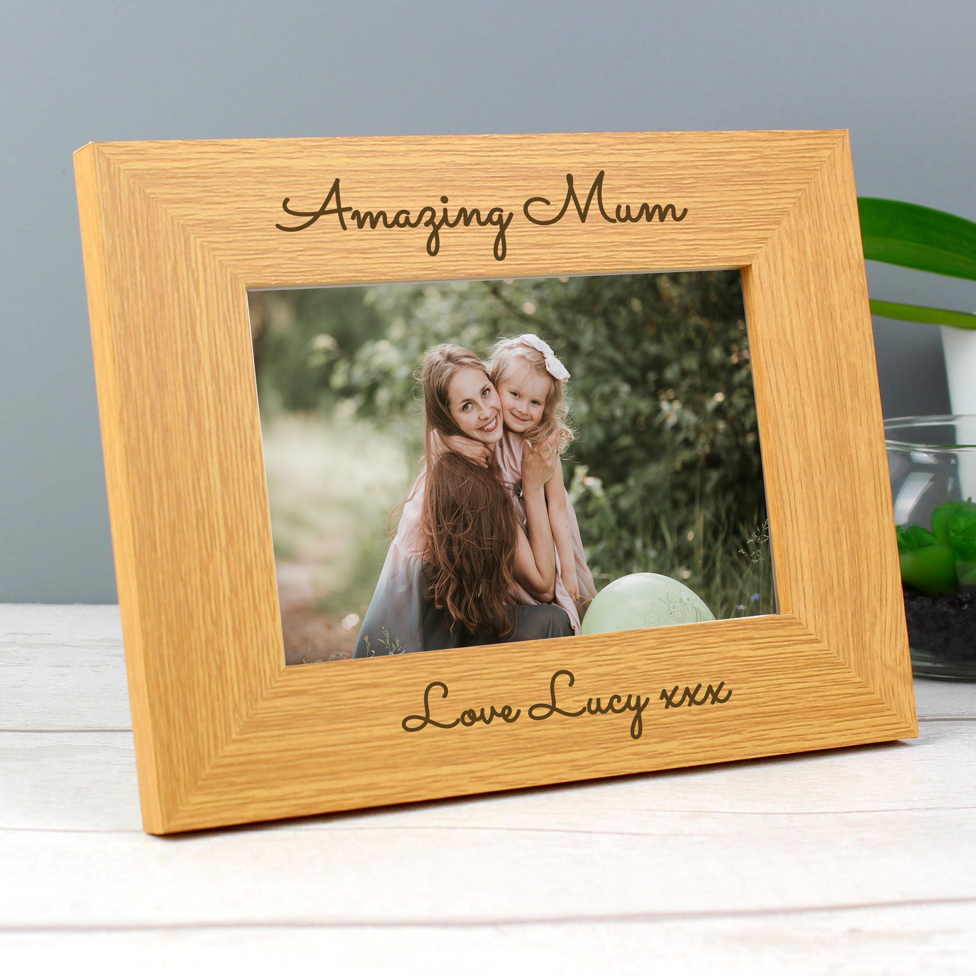 Personalised Free Text 6x4 Wooden Photo Frame - image 3
